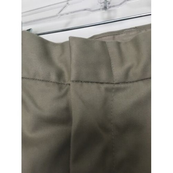 Authentic School Uniform Casual Pants Boys 20 Slim Fit Double Knee Khaki - Picture 4 of 11